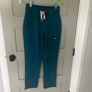 Figs XS petite Caribbean blue scrub pants